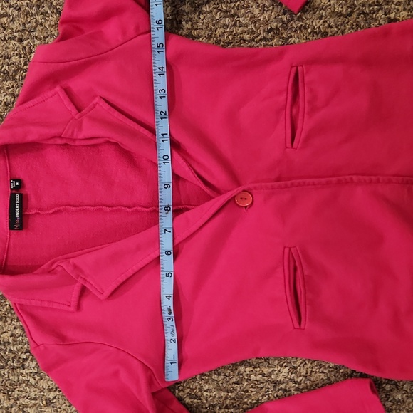 Miss Understood Junior Magenta Long Sleeve Jacket Size M - Picture 6 of 8